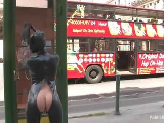 European seductress Enserfd In Public