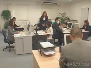 יפני משרד דבש קָשׁוּר למעלה ל ה כִּסֵא ו - דפק ב עבודה